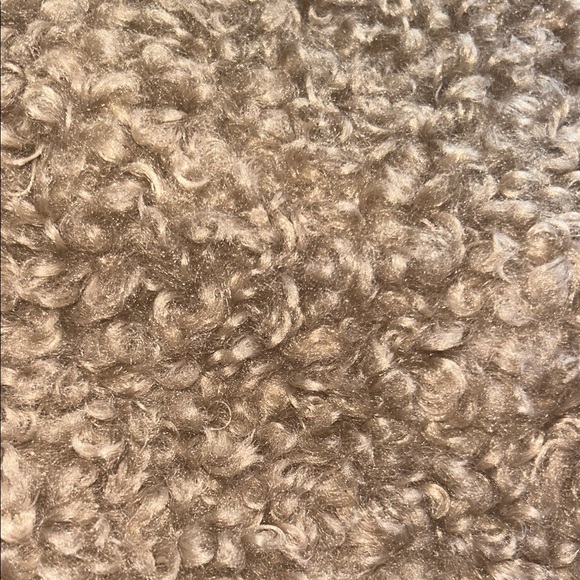 New Curly Teddy Wool Cozy Textured Throw Pillow Covers 12x20 Khaki Tan - Picture 8 of 8